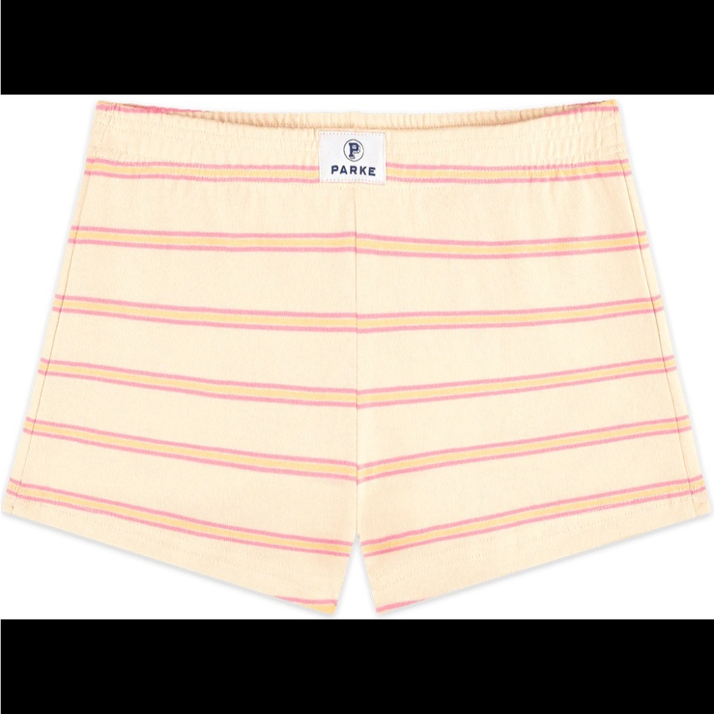 Parke Cotton mini shorts striped